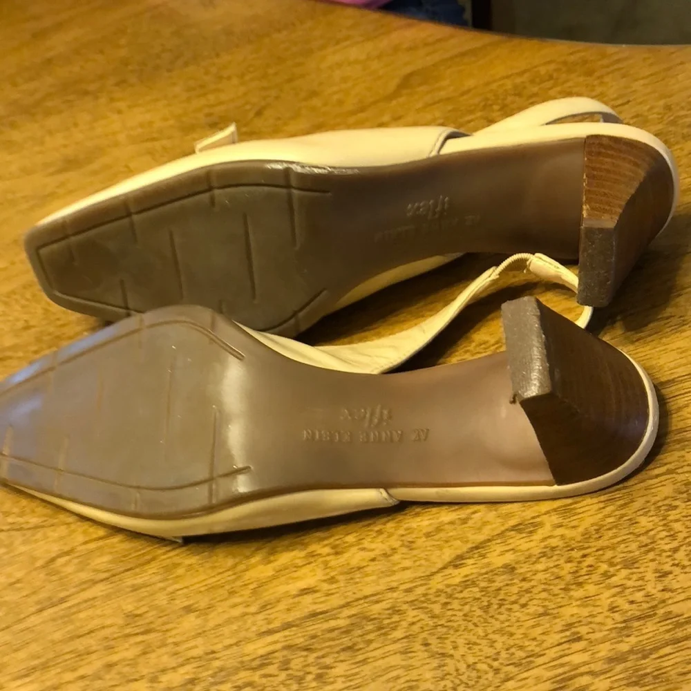 Anne Klein Leather Slingbacks